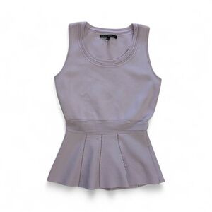 White House Black Market Lavender Sleeveless Peplum Top